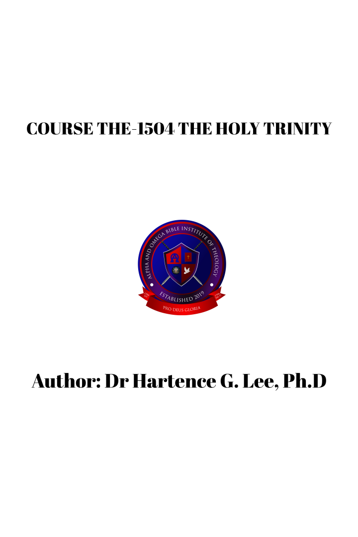 COURSE BOOK THE:1504 THE HOLY TRINITY
